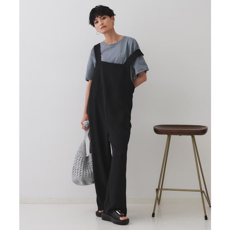 刺繍ロゴワイドシルエットTシャツ【洗濯機洗い可】 | OPAQUE.CLIP | 詳細画像7 