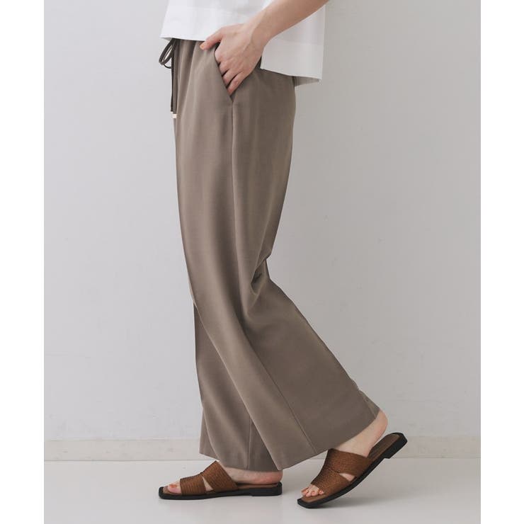 《丈が選べる SS LLサイズ》美脚ストレッチイージーワイドパンツ | OPAQUE.CLIP | 詳細画像41 