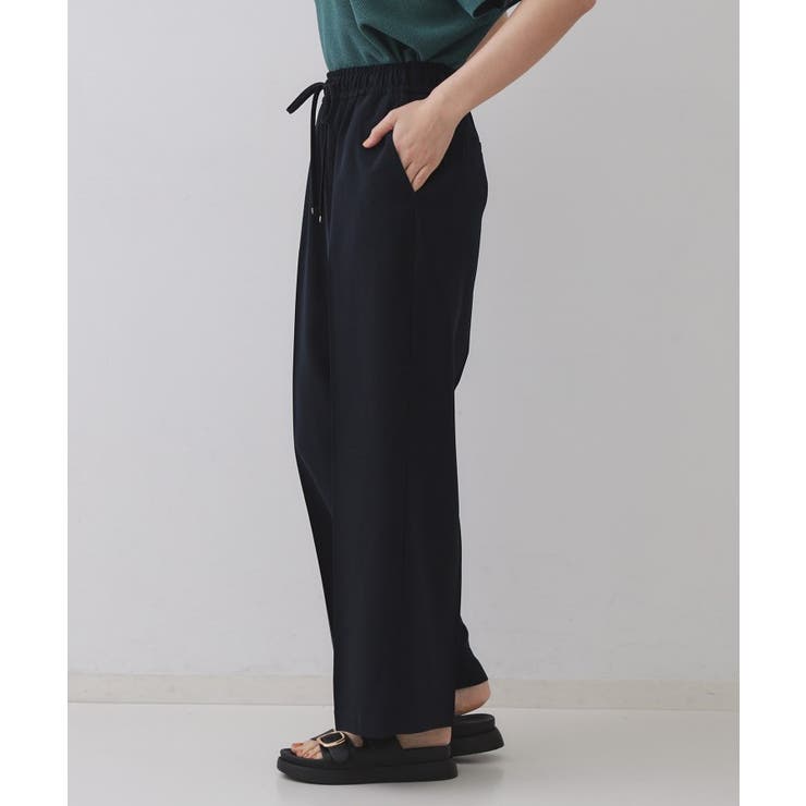 《丈が選べる SS LLサイズ》美脚ストレッチイージーワイドパンツ | OPAQUE.CLIP | 詳細画像46 