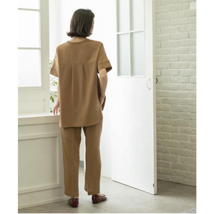 《丈が選べる SS LLサイズ》美脚ストレッチイージーワイドパンツ | OPAQUE.CLIP | 詳細画像12 