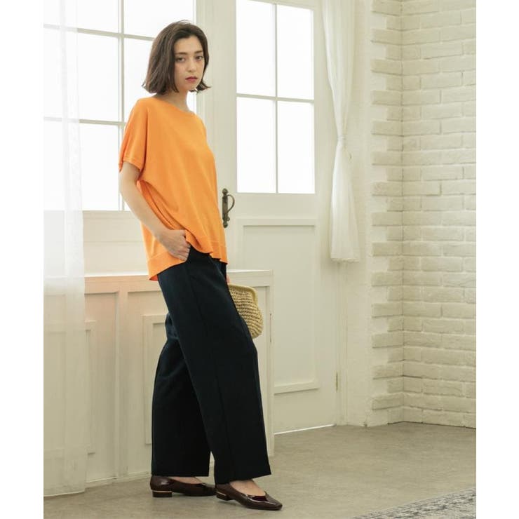 《丈が選べる SS LLサイズ》美脚ストレッチイージーワイドパンツ | OPAQUE.CLIP | 詳細画像16 