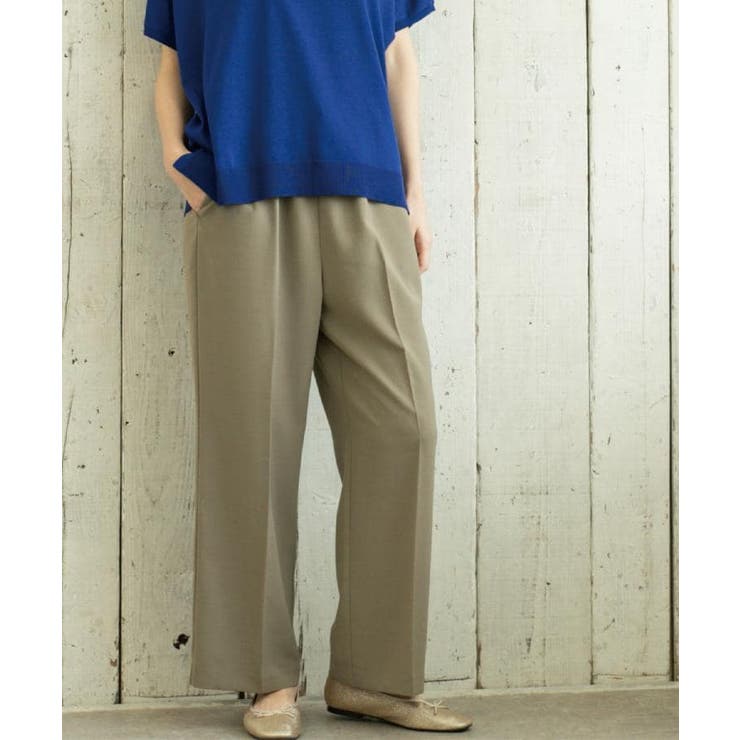 《丈が選べる SS LLサイズ》美脚ストレッチイージーワイドパンツ | OPAQUE.CLIP | 詳細画像20 