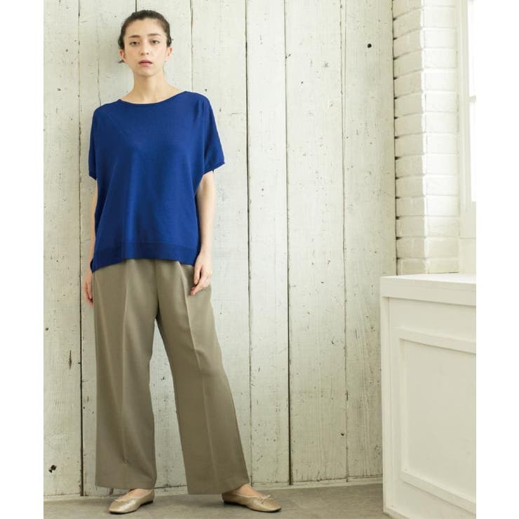 《丈が選べる SS LLサイズ》美脚ストレッチイージーワイドパンツ | OPAQUE.CLIP | 詳細画像23 