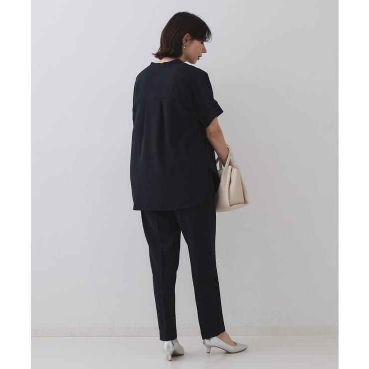 《5色展開 SS LLサイズ》スキッパー金ボタンブラウス | OPAQUE.CLIP | 詳細画像55 