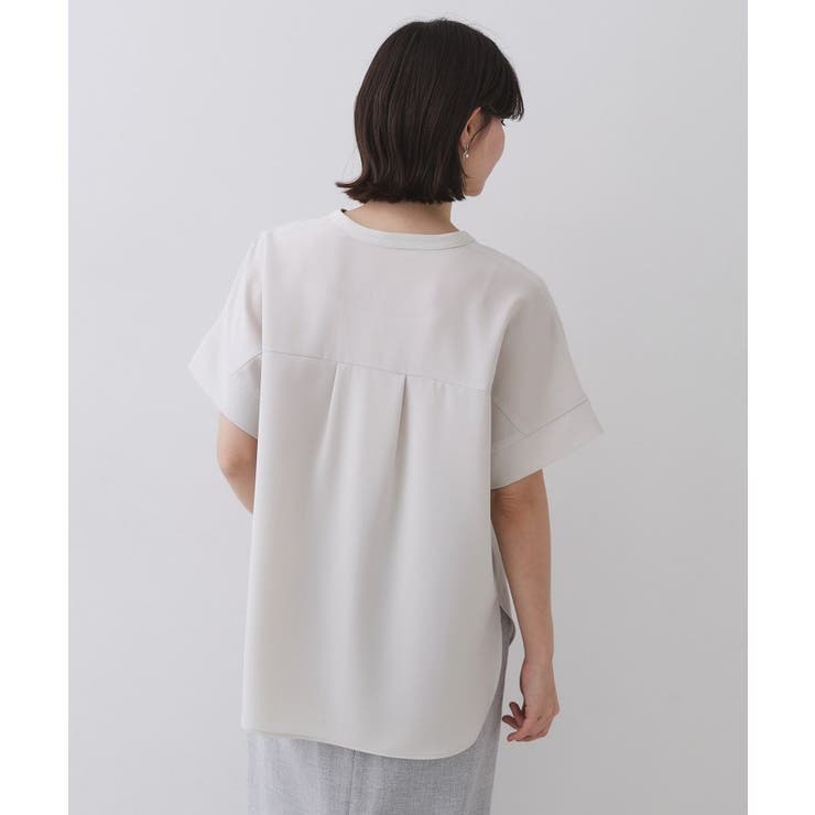 《5色展開 SS LLサイズ》スキッパー金ボタンブラウス | OPAQUE.CLIP | 詳細画像64 