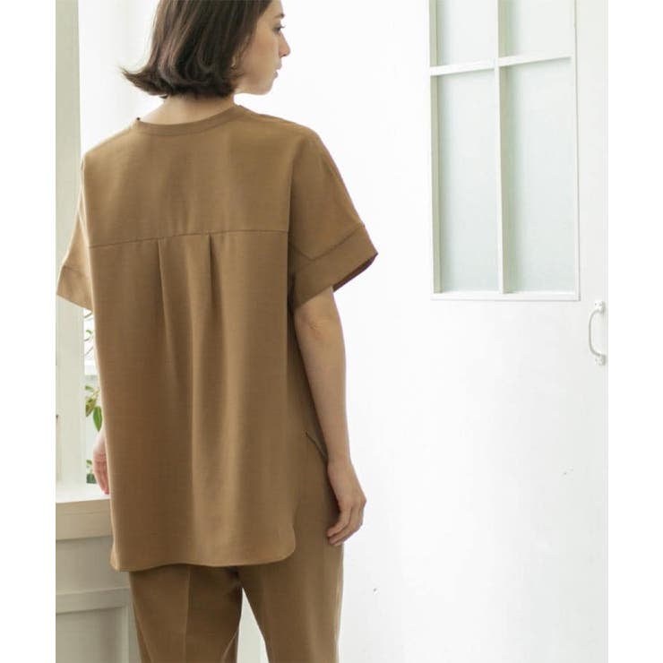 《5色展開 SS LLサイズ》スキッパー金ボタンブラウス | OPAQUE.CLIP | 詳細画像19 