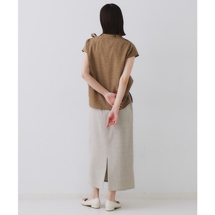 《美人百花掲載》ストレッチリネンライクタイトスカート【洗濯機洗い可】 | OPAQUE.CLIP | 詳細画像26 