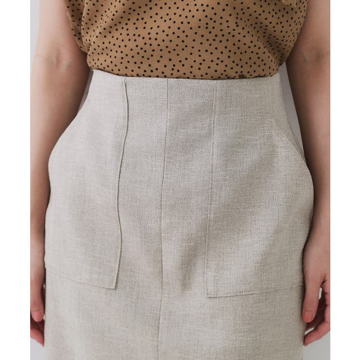 《美人百花掲載》ストレッチリネンライクタイトスカート【洗濯機洗い可】 | OPAQUE.CLIP | 詳細画像36 