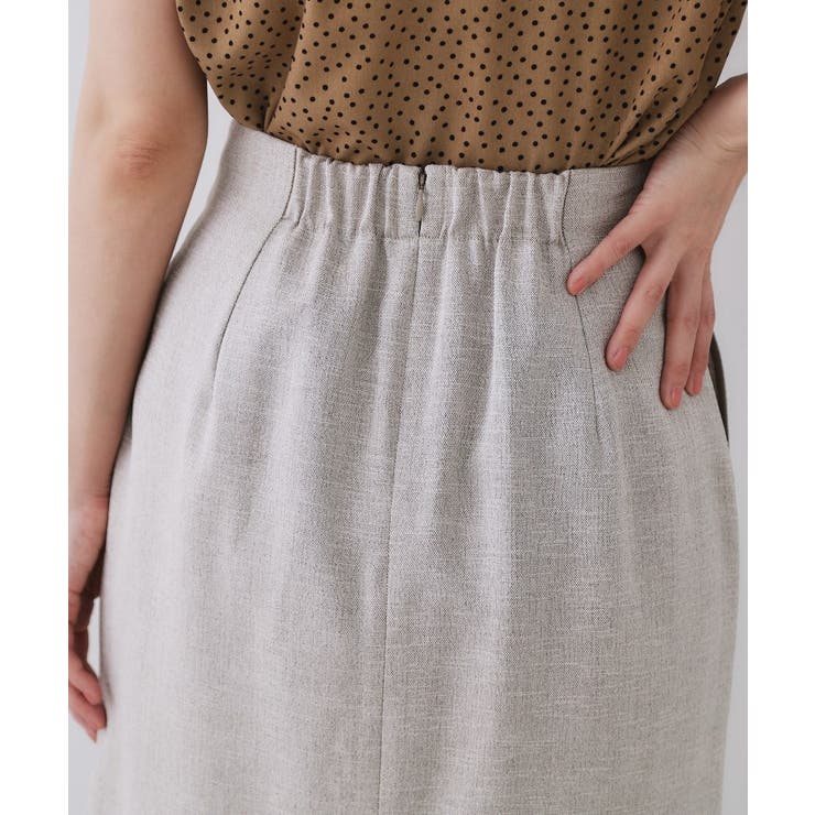 《美人百花掲載》ストレッチリネンライクタイトスカート【洗濯機洗い可】 | OPAQUE.CLIP | 詳細画像37 
