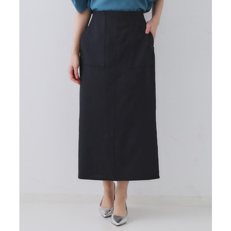 《美人百花掲載》ストレッチリネンライクタイトスカート【洗濯機洗い可】 | OPAQUE.CLIP | 詳細画像28 