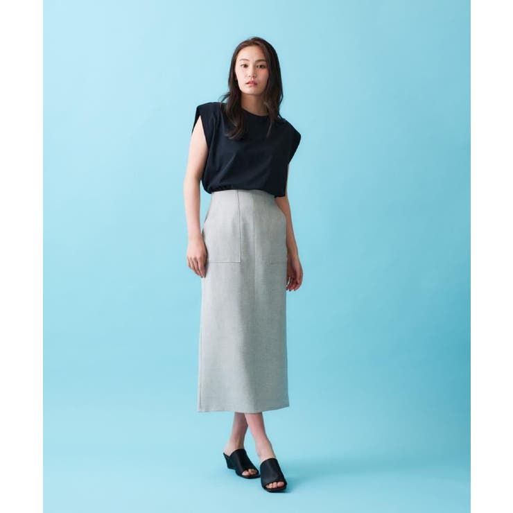 《美人百花掲載》ストレッチリネンライクタイトスカート【洗濯機洗い可】 | OPAQUE.CLIP | 詳細画像17 
