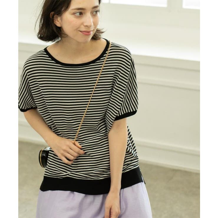 ブラック(319) | 《6色展開 S LLサイズ》ドルマンスリーブニット【UV | OPAQUE.CLIP