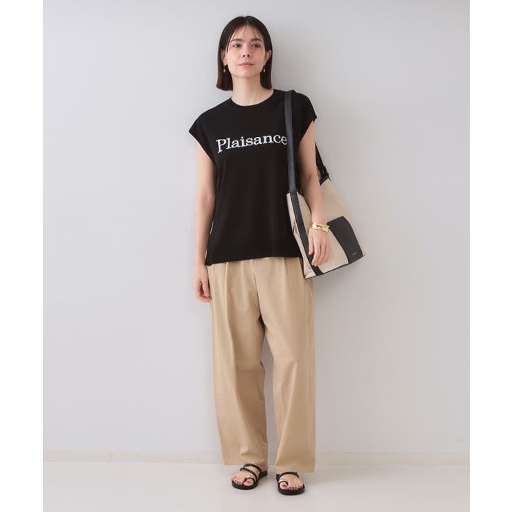 ロゴフレンチスリーブニット【洗濯機洗い可/UV/接触冷感/抗ピル】 | OPAQUE.CLIP | 詳細画像6 