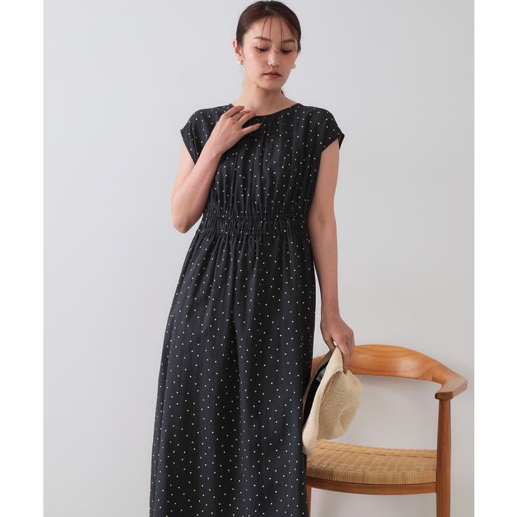 ドットプリントワンピース【洗濯機洗い可】 | OPAQUE.CLIP | 詳細画像5 