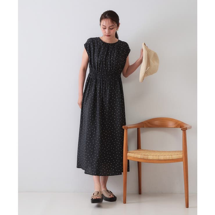 ドットプリントワンピース【洗濯機洗い可】 | OPAQUE.CLIP | 詳細画像6 