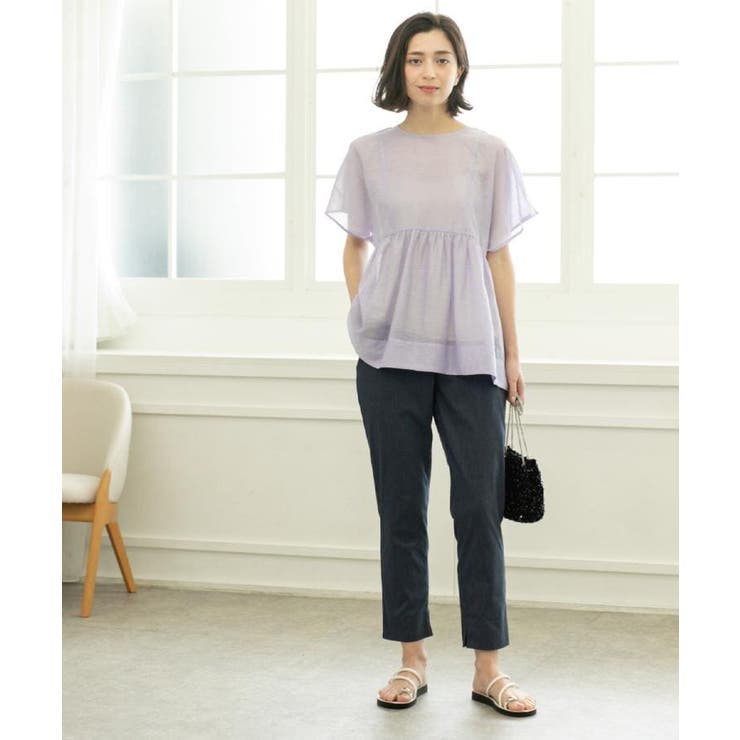 《S-LLサイズ》ハイストレッチスティックパンツ【洗濯機洗い可/接触冷感】 | OPAQUE.CLIP | 詳細画像18 