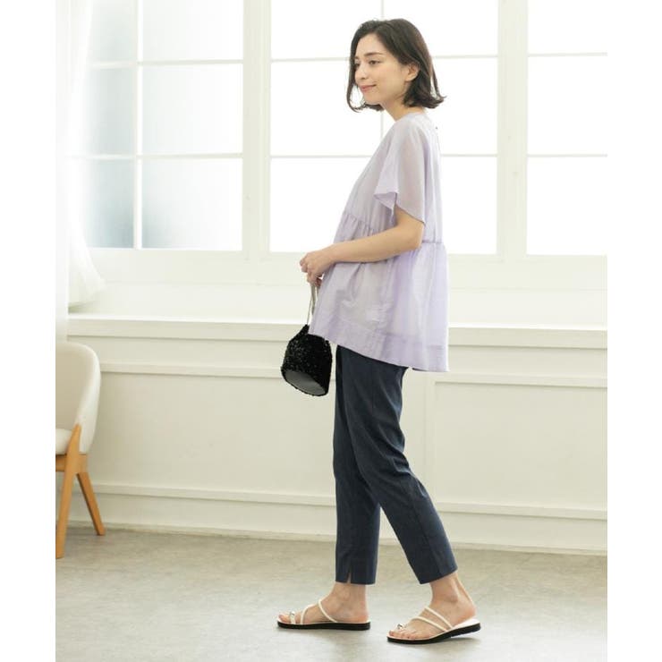 《S-LLサイズ》ハイストレッチスティックパンツ【洗濯機洗い可/接触冷感】 | OPAQUE.CLIP | 詳細画像19 