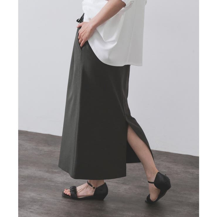 ラメストライプイージーナロースカート セットアップ可【洗濯機洗い可 防シワ | OPAQUE.CLIP | 詳細画像21 