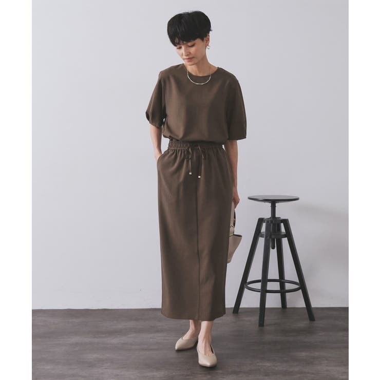 ラメストライプイージーナロースカート セットアップ可【洗濯機洗い可 防シワ | OPAQUE.CLIP | 詳細画像31 