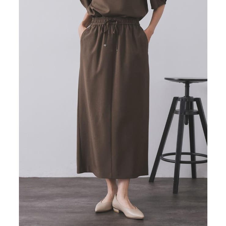 ラメストライプイージーナロースカート セットアップ可【洗濯機洗い可 防シワ | OPAQUE.CLIP | 詳細画像41 