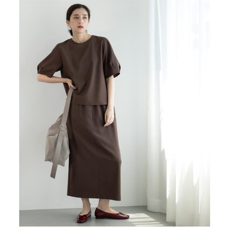 ラメストライプイージーナロースカート セットアップ可【洗濯機洗い可 防シワ | OPAQUE.CLIP | 詳細画像15 