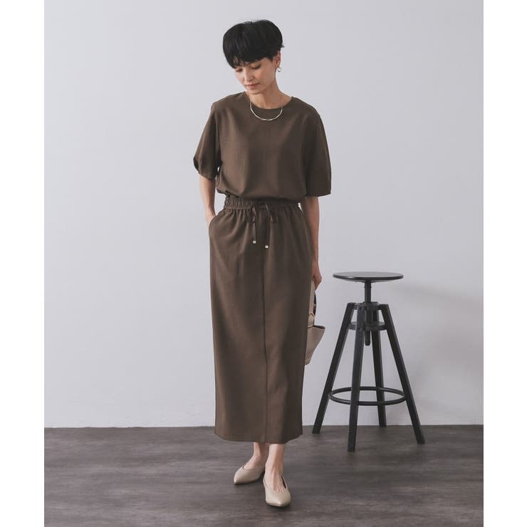 ラメストライプタックスリーブブラウス セットアップ可【洗濯機洗い可 防シワ | OPAQUE.CLIP | 詳細画像41 