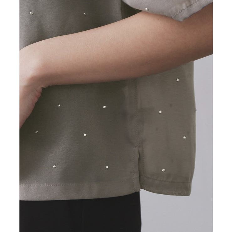 シアービジューブラウス【手洗い可】 | OPAQUE.CLIP | 詳細画像15 