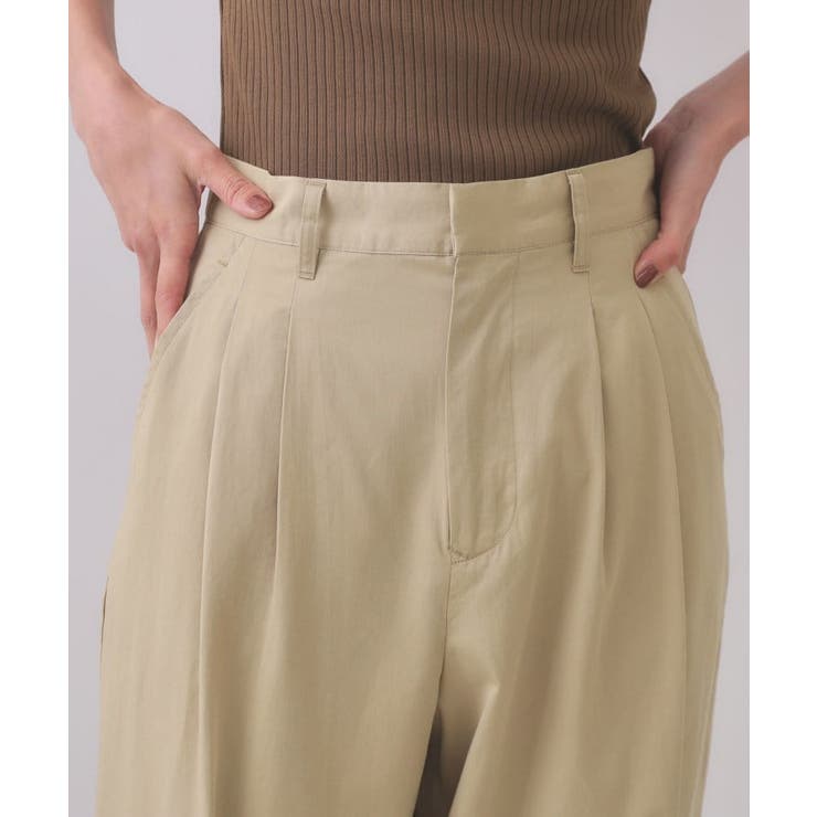 カーブタックパンツ【洗濯機洗い可】 | OPAQUE.CLIP | 詳細画像12 