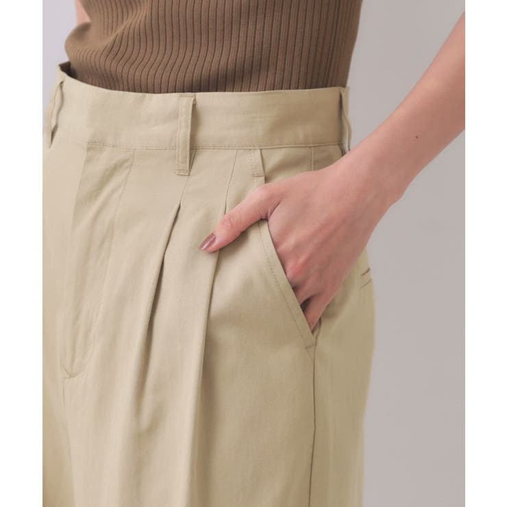 カーブタックパンツ【洗濯機洗い可】 | OPAQUE.CLIP | 詳細画像13 