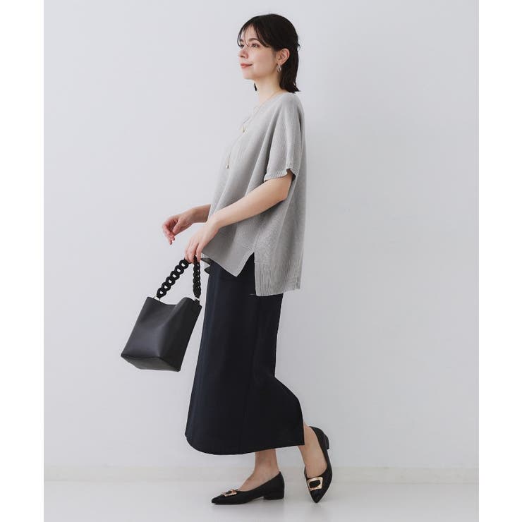 《5色展開/S-LLサイズ》リラクシーメッシュニット【洗濯機洗い可】 | OPAQUE.CLIP | 詳細画像42 