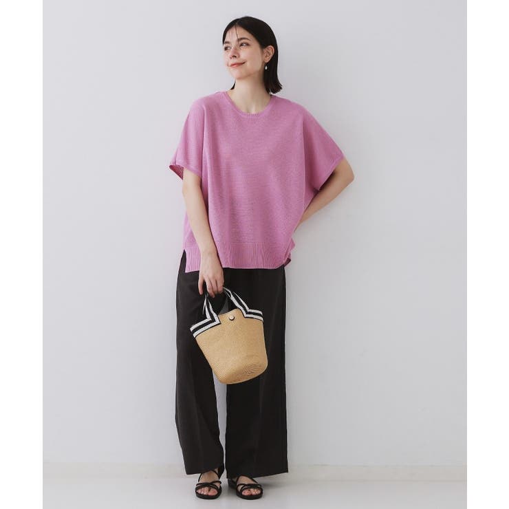 《5色展開/S-LLサイズ》リラクシーメッシュニット【洗濯機洗い可】 | OPAQUE.CLIP | 詳細画像55 