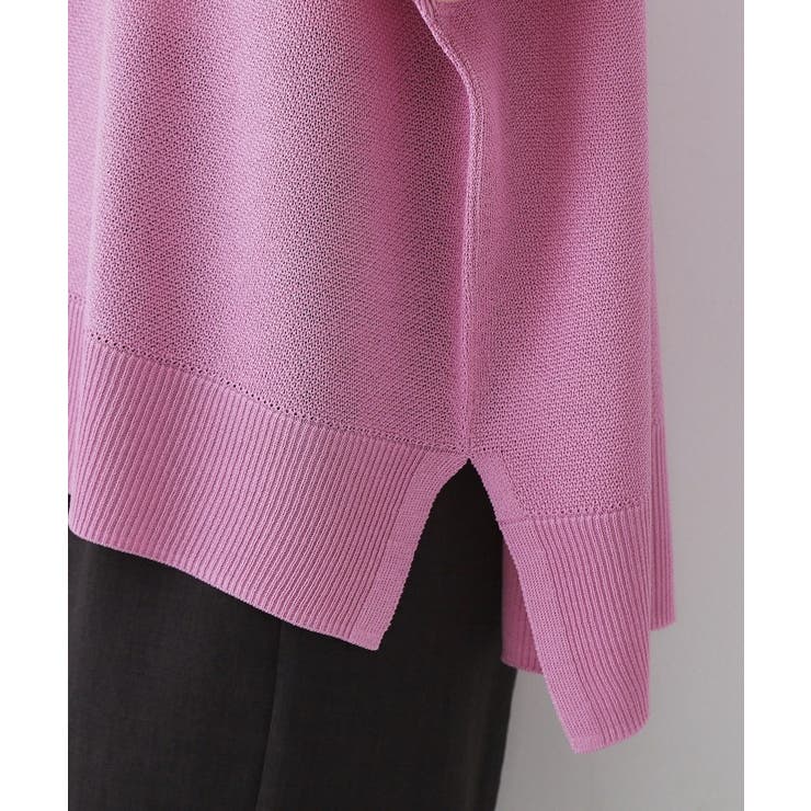 《5色展開/S-LLサイズ》リラクシーメッシュニット【洗濯機洗い可】 | OPAQUE.CLIP | 詳細画像63 