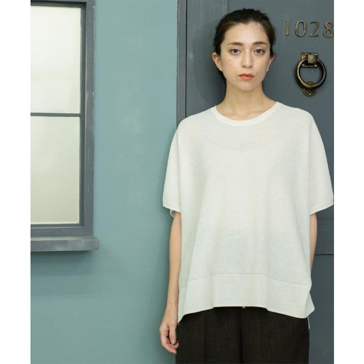 《5色展開/S-LLサイズ》リラクシーメッシュニット【洗濯機洗い可】 | OPAQUE.CLIP | 詳細画像3 