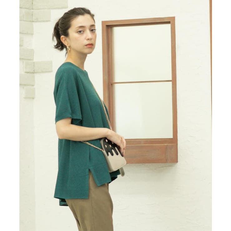 《5色展開/S-LLサイズ》リラクシーメッシュニット【洗濯機洗い可】 | OPAQUE.CLIP | 詳細画像21 