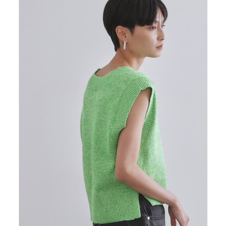 スパンコールラメVネックニット【洗える】 | OPAQUE.CLIP | 詳細画像9 