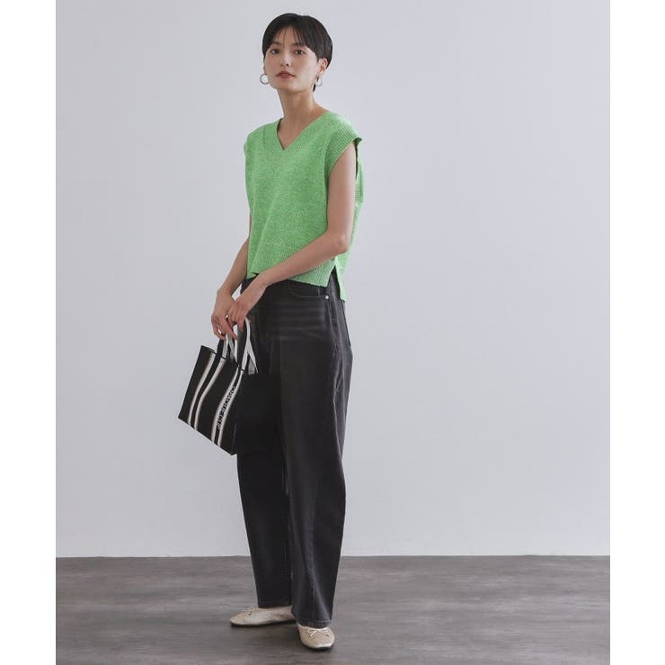 スパンコールラメVネックニット【洗える】 | OPAQUE.CLIP | 詳細画像10 