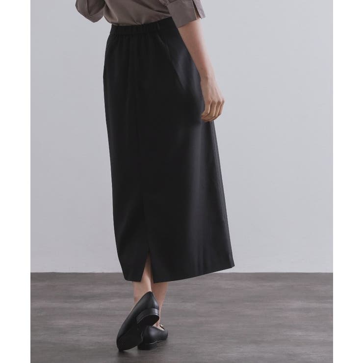 ポケットデザインナロースカート【洗濯機洗い可】 | OPAQUE.CLIP | 詳細画像1 