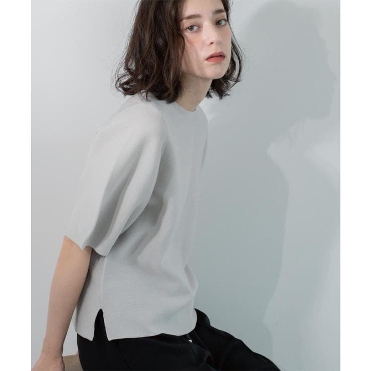 ガーターボリュームスリーブニット【UVケア/洗濯機洗い可】 | OPAQUE.CLIP | 詳細画像2 