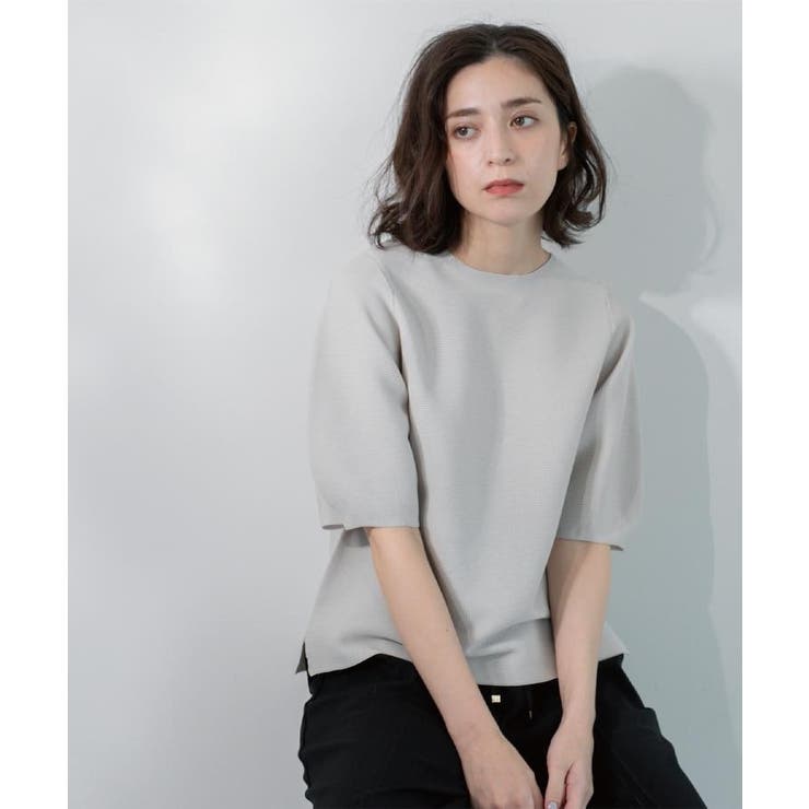 ガーターボリュームスリーブニット【UVケア/洗濯機洗い可】 | OPAQUE.CLIP | 詳細画像3 