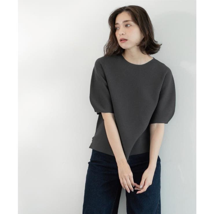 ガーターボリュームスリーブニット【UVケア/洗濯機洗い可】 | OPAQUE.CLIP | 詳細画像7 