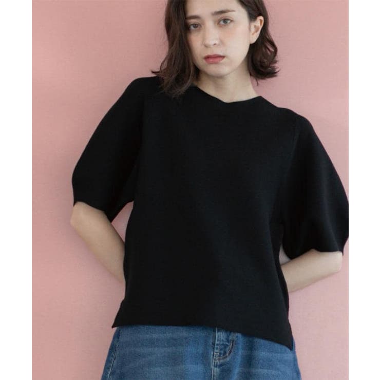 ガーターボリュームスリーブニット【UVケア/洗濯機洗い可】 | OPAQUE.CLIP | 詳細画像14 