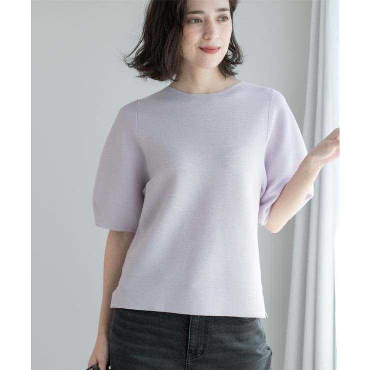 ガーターボリュームスリーブニット【UVケア/洗濯機洗い可】 | OPAQUE.CLIP | 詳細画像25 