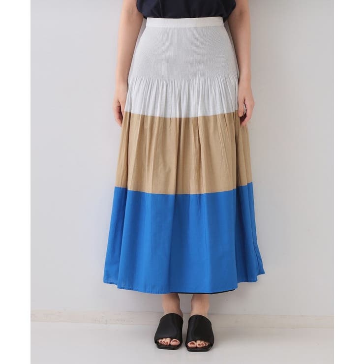 シャーリングフレアスカート/リバーシブル着用可【洗濯機洗い可】 | OPAQUE.CLIP | 詳細画像13 