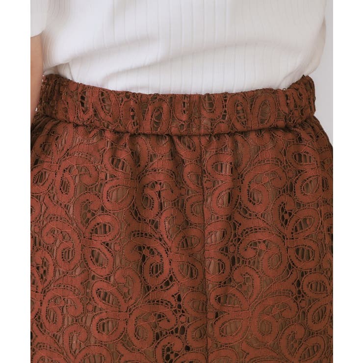 《美人百花掲載》レースイージーナロースカート【洗濯機洗い可】 | OPAQUE.CLIP | 詳細画像13 