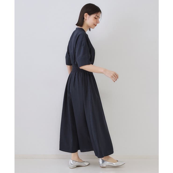 リネンライクスキッパーフィット＆フレアワンピース【洗濯機洗い可】 | OPAQUE.CLIP | 詳細画像11 