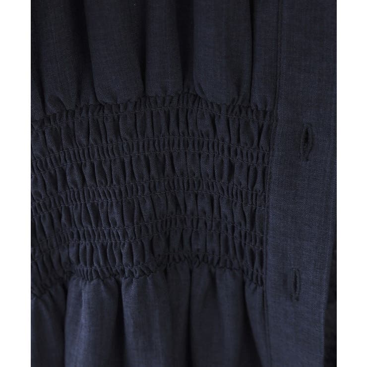 リネンライクスキッパーフィット＆フレアワンピース【洗濯機洗い可】 | OPAQUE.CLIP | 詳細画像12 