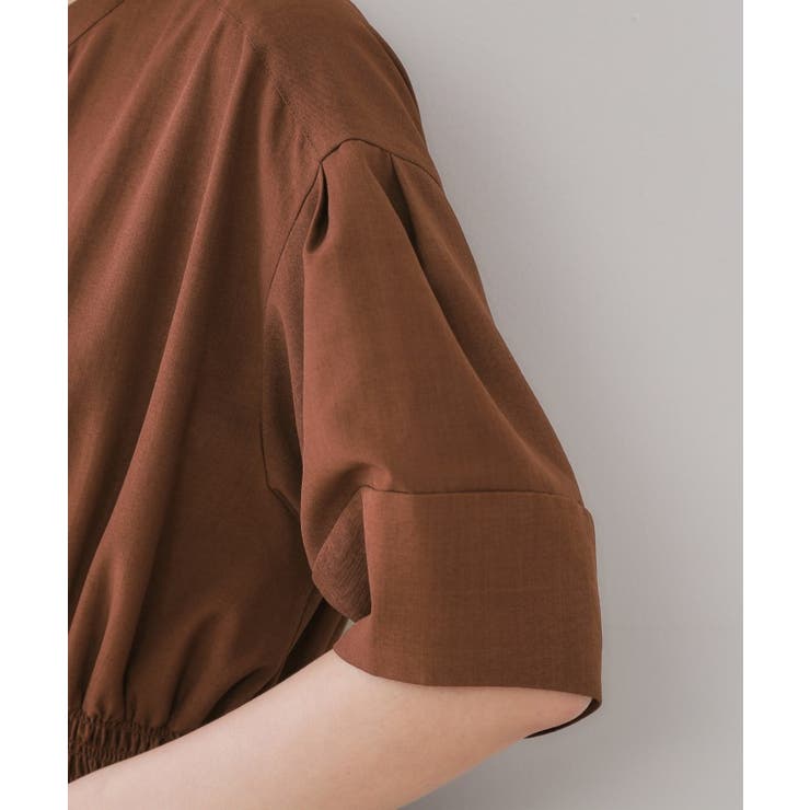 リネンライクスキッパーフィット＆フレアワンピース【洗濯機洗い可】 | OPAQUE.CLIP | 詳細画像21 