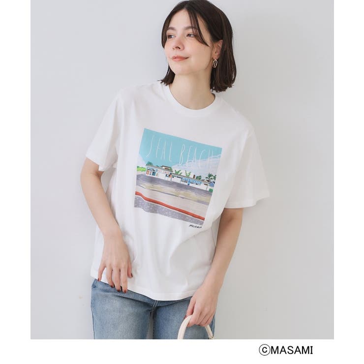 風景イラストプリントTシャツ | OPAQUE.CLIP | 詳細画像9 