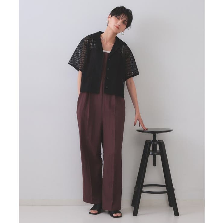 メッシュ開襟シャツ【洗濯機洗い可】 | OPAQUE.CLIP | 詳細画像6 