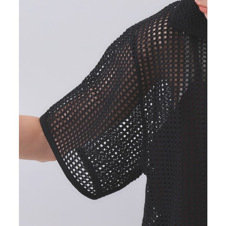 メッシュ開襟シャツ【洗濯機洗い可】 | OPAQUE.CLIP | 詳細画像13 